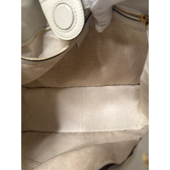 Gucci Beige Monogram Canvas & Leather Horsebit Shoulder Tote Bag - Picture 11 of 13